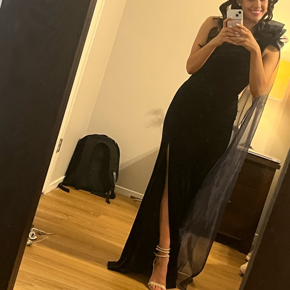 Jovani One Shoulder Black Dress